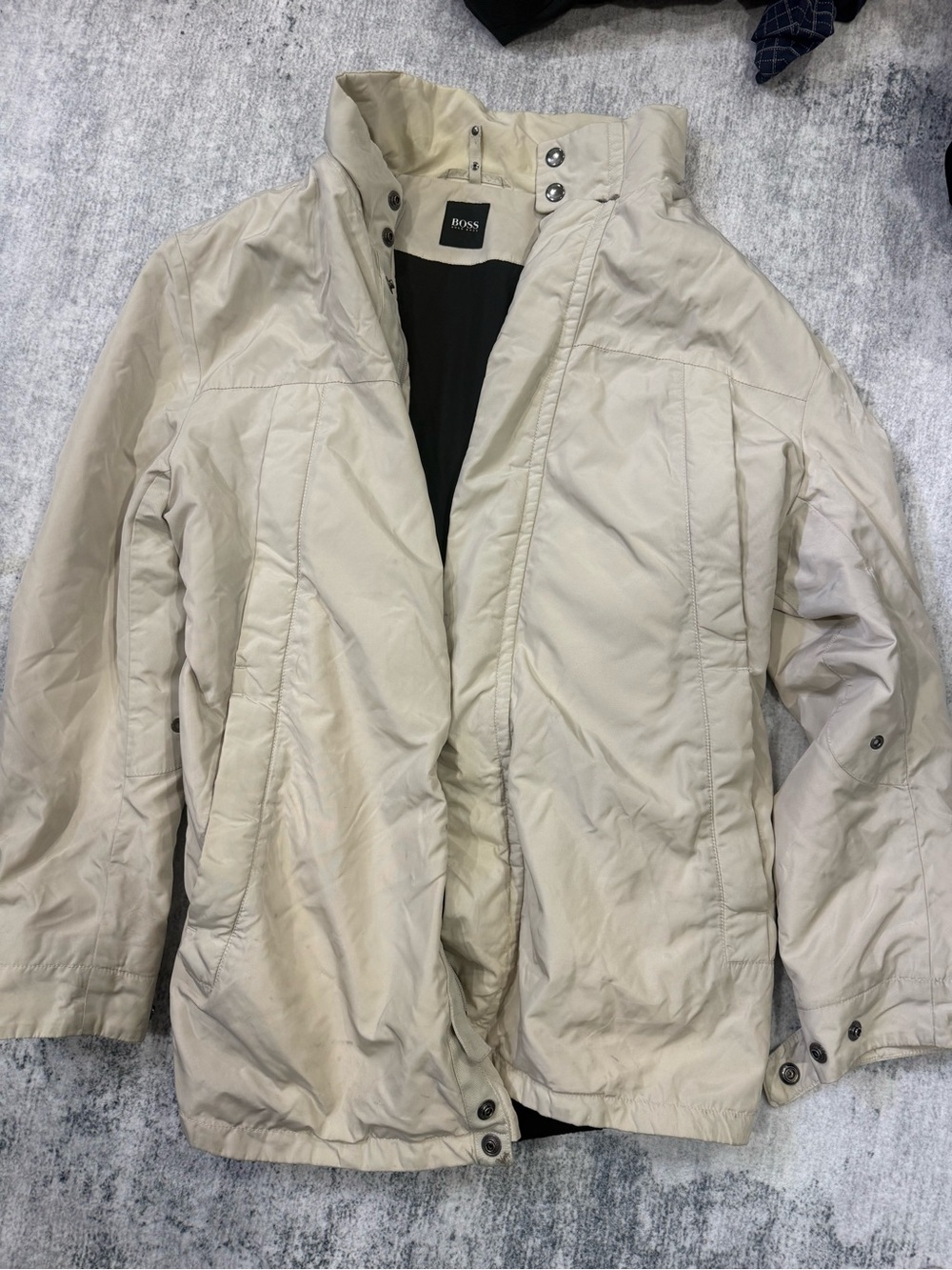 Hugo Boss Men's Light Beige Puffer Jacket